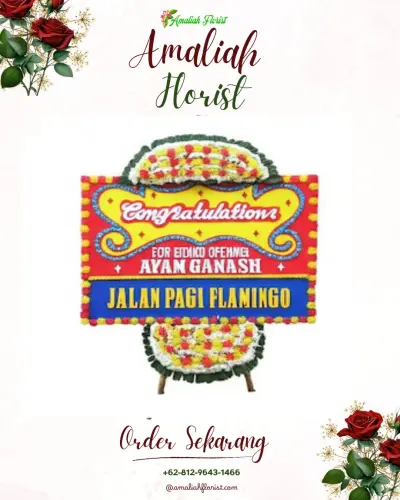 Bunga Papan Congratulation di Cibeureum Wetan